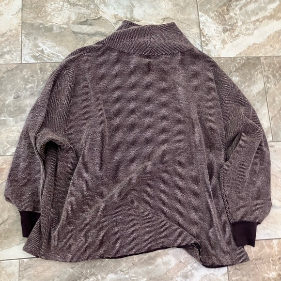 Nike Sweater Womens 2XL XXL Brown Therma Fit Pullover Yoga Mock Neck Sweatshirt - Picture 3 of 5